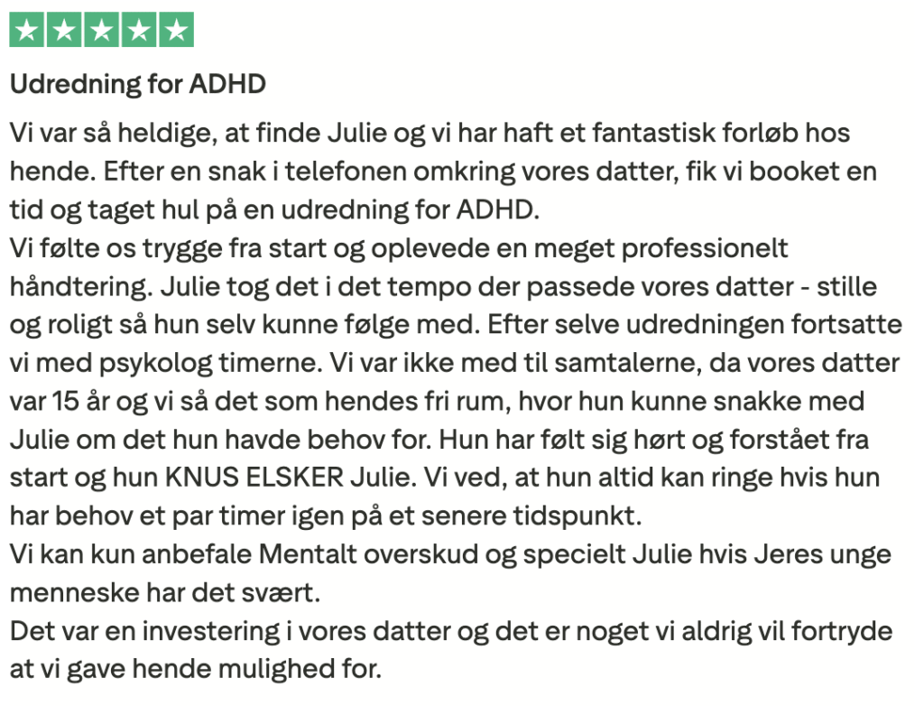 5 stars review psykolog