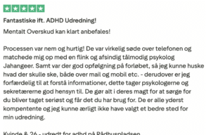5-star trustpilot ADD udredning psykolog
