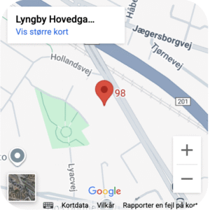 Psykolog Lyngby Google Maps adresse lokation